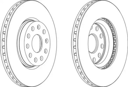 Тормозной диск (WAGNER: WGR0802-1)