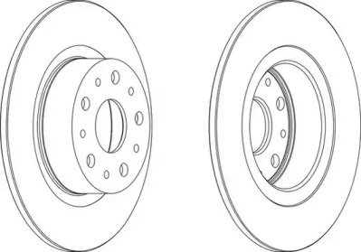 Тормозной диск (WAGNER: WGR0805-1)