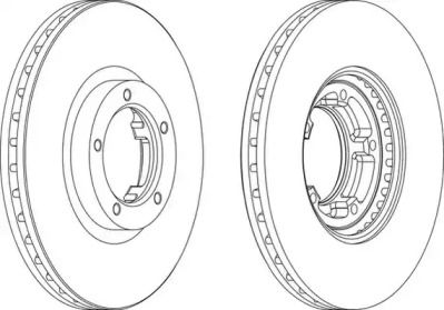 Тормозной диск (WAGNER: WGR0848-1)