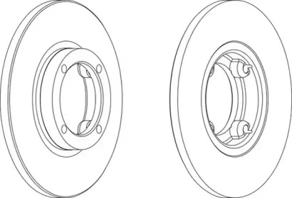 Тормозной диск (WAGNER: WGR1076-1)
