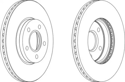 Тормозной диск (WAGNER: WGR1222-1)