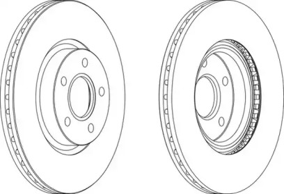 Тормозной диск (WAGNER: WGR1225-1)
