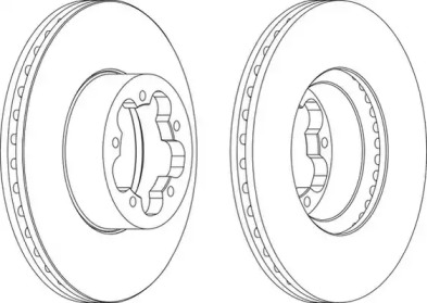 Тормозной диск (WAGNER: WGR1555-1)