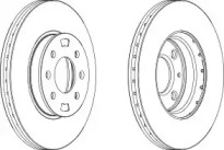 Тормозной диск (WAGNER: WGR1603-1)