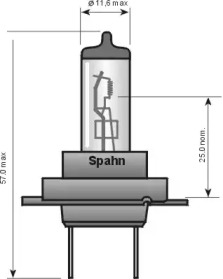 Лампа накаливания (SPAHN GLÜHLAMPEN: 57162L)