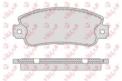 Комплект тормозных колодок (VILLAR: 626.0007)