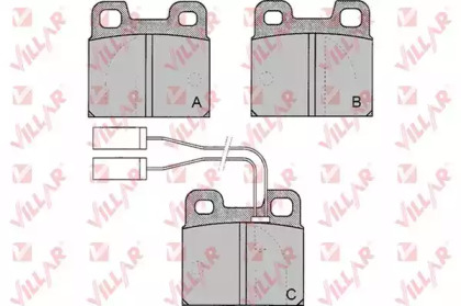 Комплект тормозных колодок (VILLAR: 626.0030)