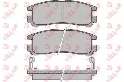 Комплект тормозных колодок (VILLAR: 626.0043)