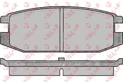 Комплект тормозных колодок (VILLAR: 626.0045)