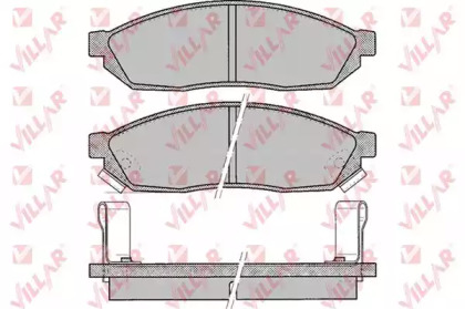 Комплект тормозных колодок (VILLAR: 626.0075)