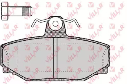 Комплект тормозных колодок (VILLAR: 626.0217)