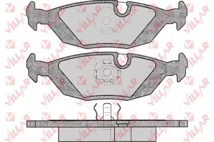 Комплект тормозных колодок (VILLAR: 626.0238)
