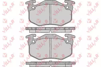 Комплект тормозных колодок (VILLAR: 626.0275)
