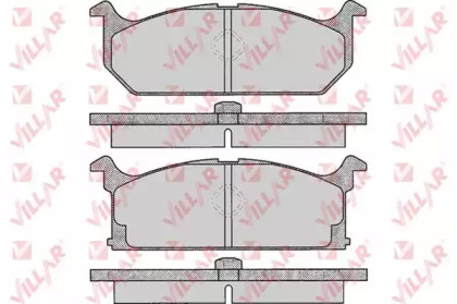 Комплект тормозных колодок (VILLAR: 626.0291)
