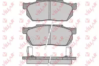 Комплект тормозных колодок (VILLAR: 626.0322)