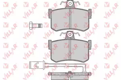 Комплект тормозных колодок (VILLAR: 626.0341)