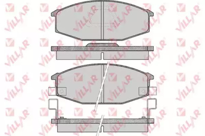 Комплект тормозных колодок (VILLAR: 626.0375)