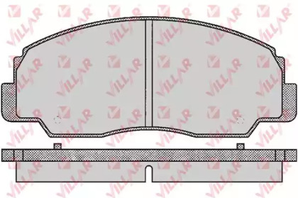 Комплект тормозных колодок (VILLAR: 626.0381)