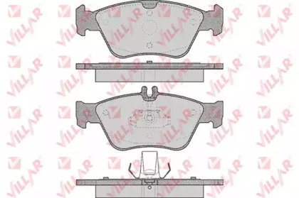 Комплект тормозных колодок (VILLAR: 626.0409)