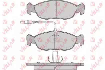 Комплект тормозных колодок (VILLAR: 626.0450)