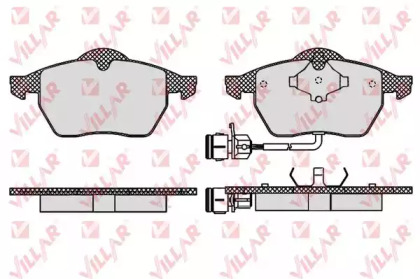 Комплект тормозных колодок (VILLAR: 626.0453)