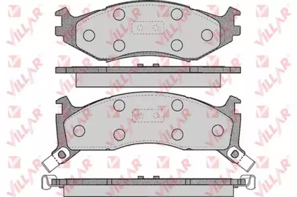 Комплект тормозных колодок (VILLAR: 626.0455)