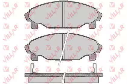 Комплект тормозных колодок (VILLAR: 626.0457)