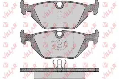 Комплект тормозных колодок (VILLAR: 626.0463)