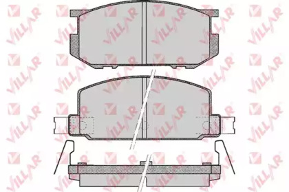 Комплект тормозных колодок (VILLAR: 626.0467)