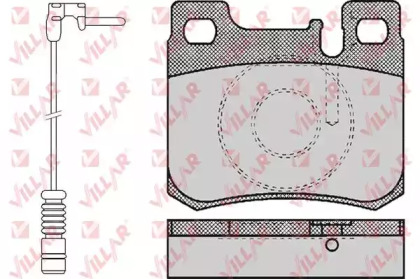 Комплект тормозных колодок (VILLAR: 626.0485A)
