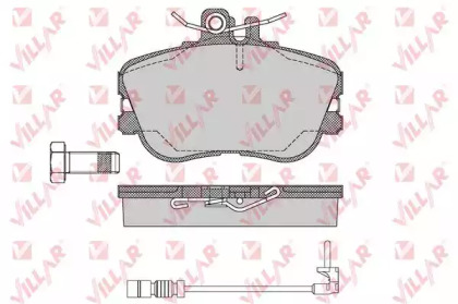 Комплект тормозных колодок (VILLAR: 626.0492A)