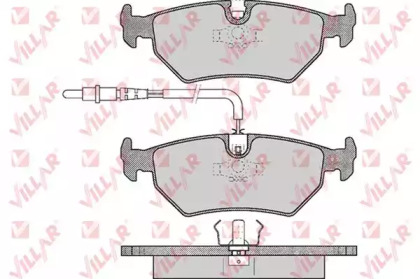 Комплект тормозных колодок (VILLAR: 626.0497)