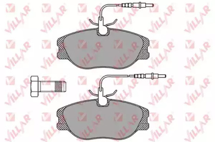 Комплект тормозных колодок (VILLAR: 626.0498)