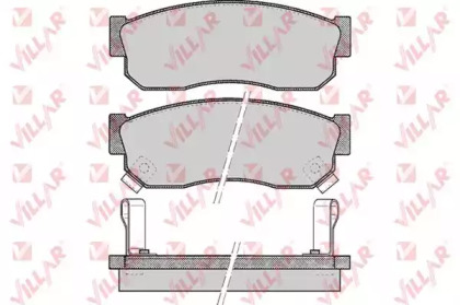 Комплект тормозных колодок (VILLAR: 626.0519)