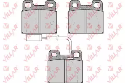 Комплект тормозных колодок (VILLAR: 626.0531)