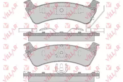 Комплект тормозных колодок (VILLAR: 626.0595)