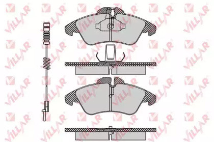 Комплект тормозных колодок (VILLAR: 626.0608A)