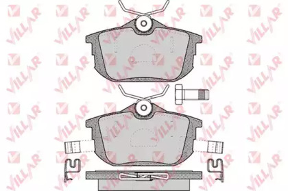 Комплект тормозных колодок (VILLAR: 626.0621)