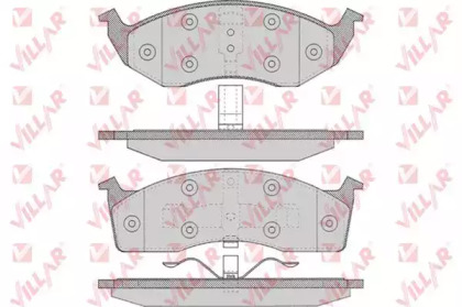 Комплект тормозных колодок (VILLAR: 626.0629)