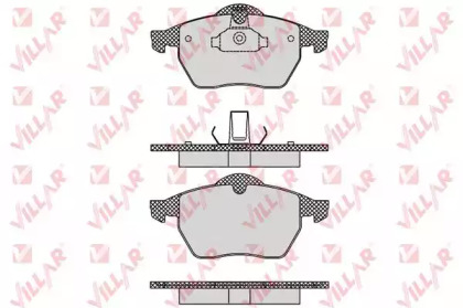 Комплект тормозных колодок (VILLAR: 626.0635)