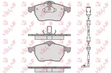 Комплект тормозных колодок (VILLAR: 626.0635A)