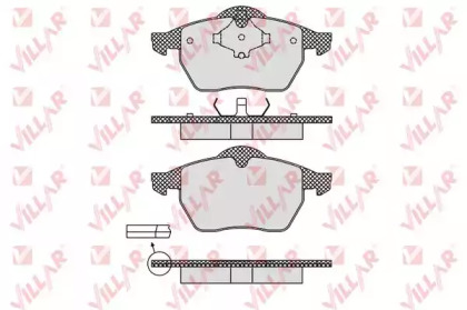 Комплект тормозных колодок (VILLAR: 626.0639)