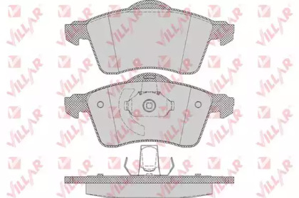 Комплект тормозных колодок (VILLAR: 626.0645)