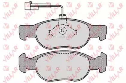 Комплект тормозных колодок (VILLAR: 626.0652)