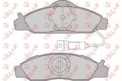 Комплект тормозных колодок (VILLAR: 626.0721)