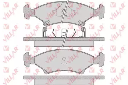Комплект тормозных колодок (VILLAR: 626.0737)