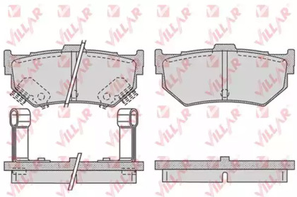 Комплект тормозных колодок (VILLAR: 626.0751)