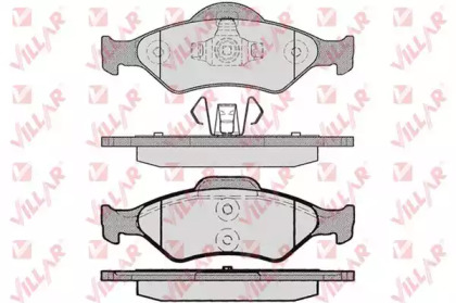 Комплект тормозных колодок (VILLAR: 626.0795)
