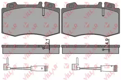 Комплект тормозных колодок (VILLAR: 626.0849A)