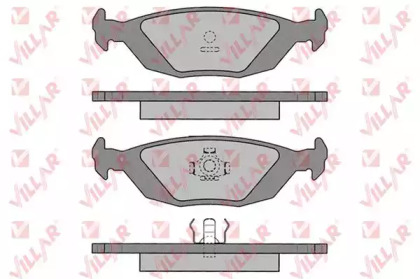 Комплект тормозных колодок (VILLAR: 626.0887)